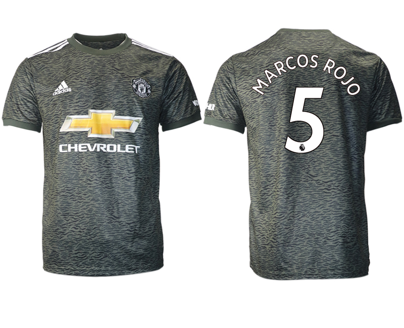 Men 2020-2021 club Manchester United away aaa version #5 black Soccer Jerseys->manchester united jersey->Soccer Club Jersey